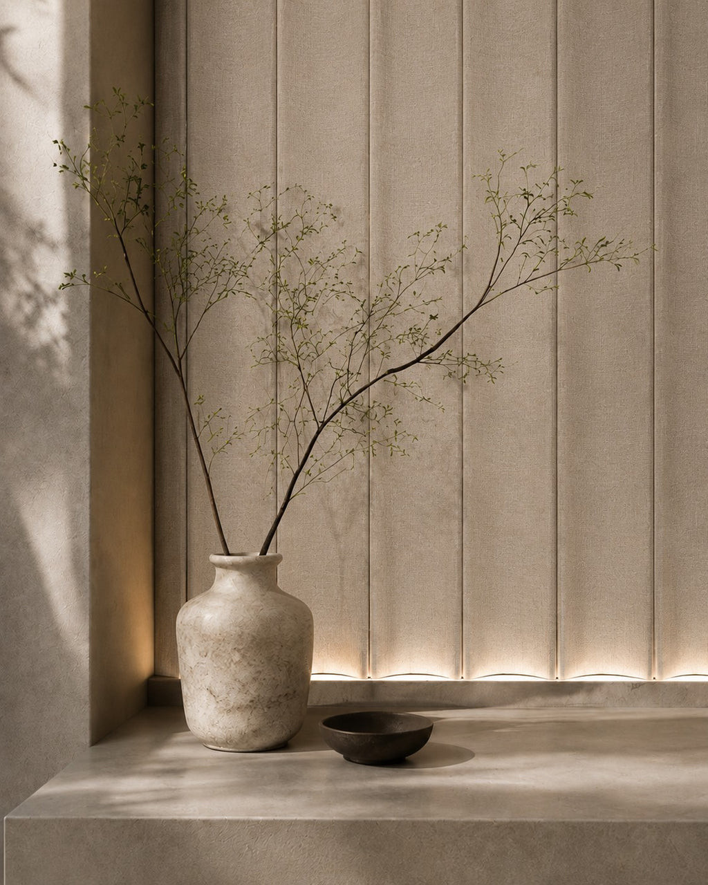 Wandpaneel Curveo - Beige Linnen