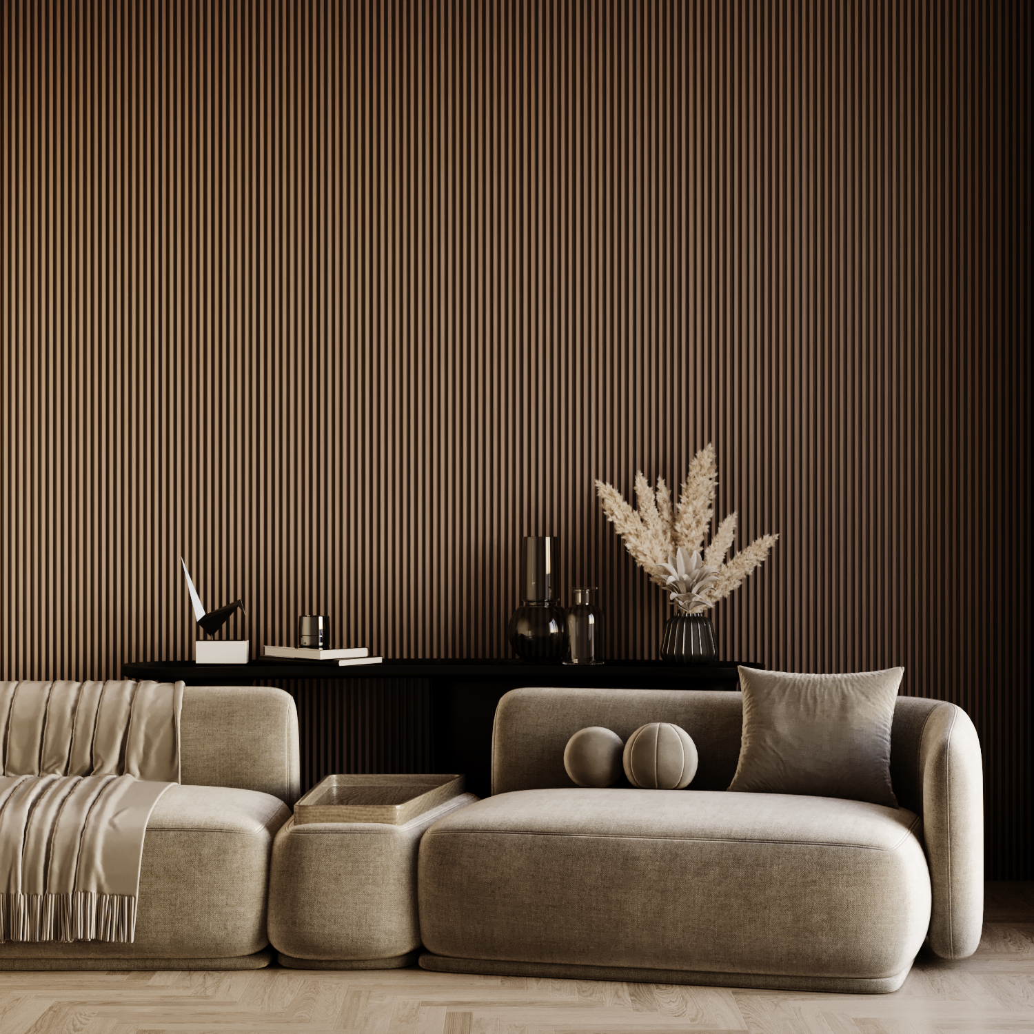 Wandpaneel Minori - Black Oak